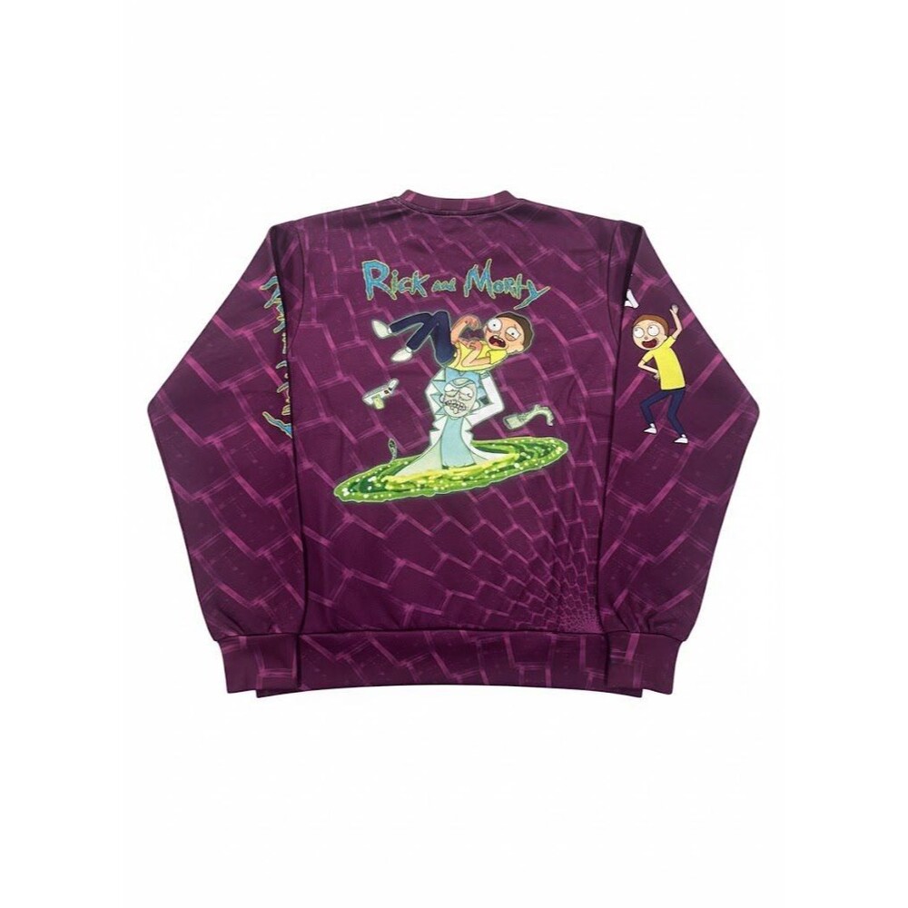 Rick And Morty Graphic Sweatshirt (UNBRANDED) - Size: LARGE